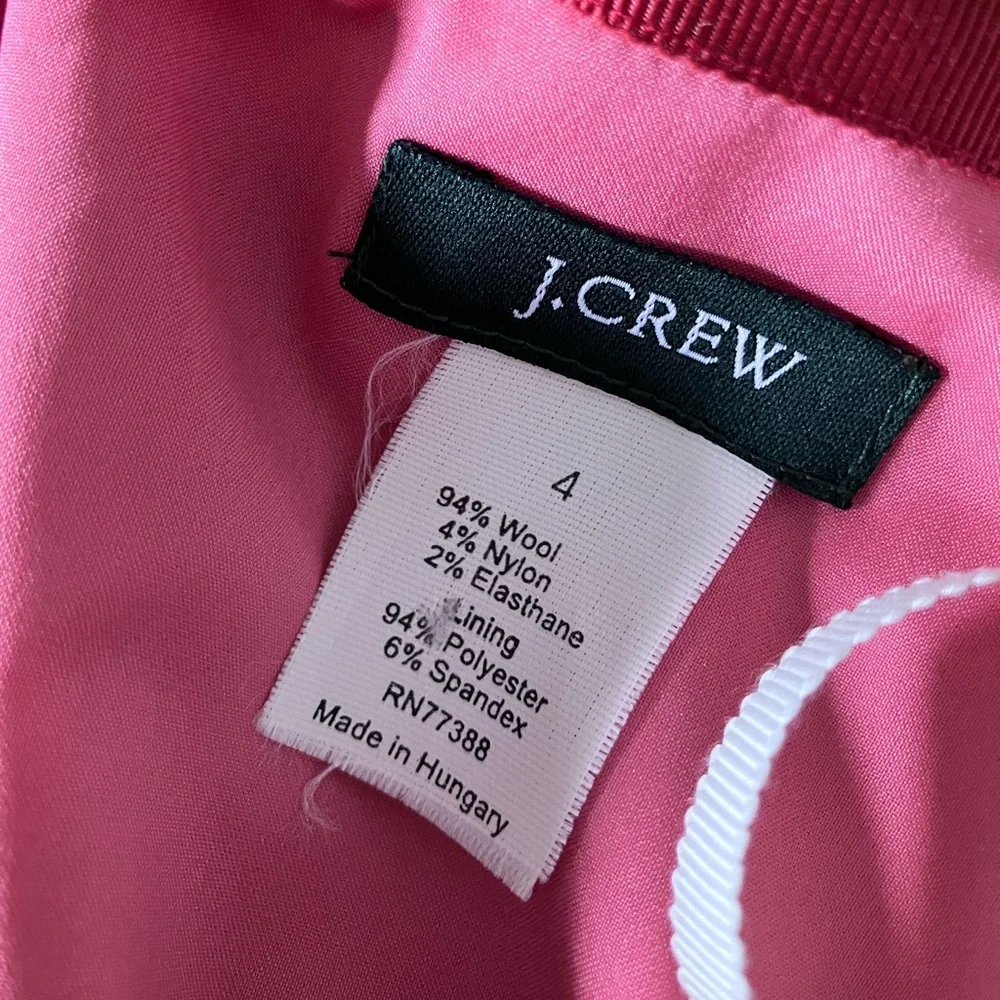 J CREW Wool Blend A-Line Salmon Skirt Size 4 - Picture 9 of 10